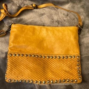 Leather Italian crossbody bag